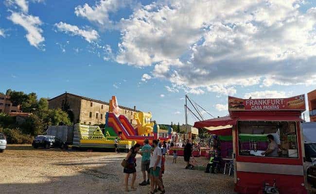 a photo of a carnaval set-up